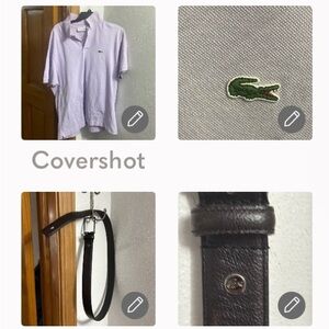 Lacoste Polo🐊sz8=3X+Leather belt sz38/44”+Paracord bracelet+2🐲NOC🚗stickers